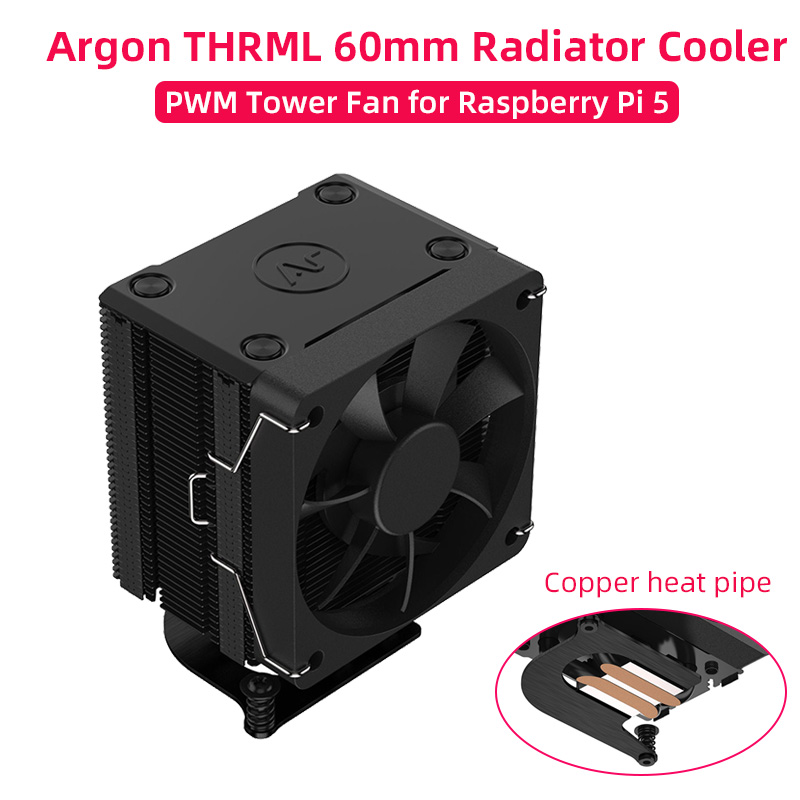 Raspberry Pi 5 аргон THRML 60  – обзор и цена Pi Cooler