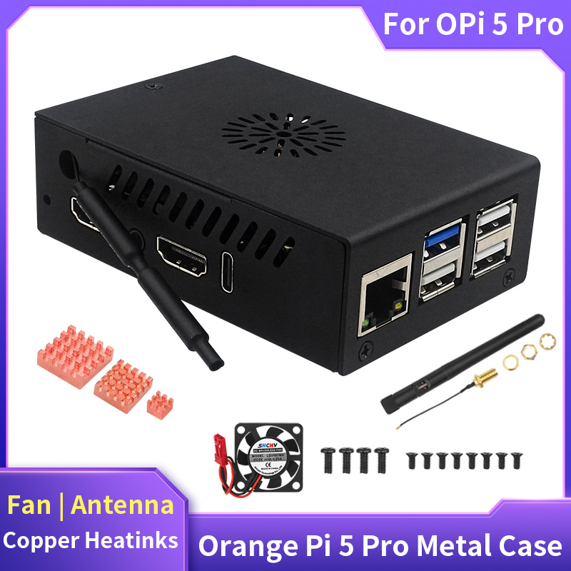 Оранжевый Pi 5 Pro чехол метал – обзор и цена Pi Cooler