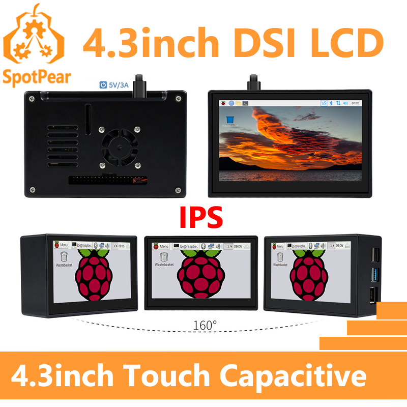 Raspberry Pi 4,3-дюймовый DSI- – обзор и цена Pi 5 Case