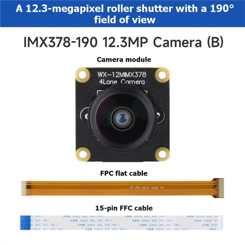 Модуль камеры IMX378-190 12.3  – обзор и цена Pi Camera Module