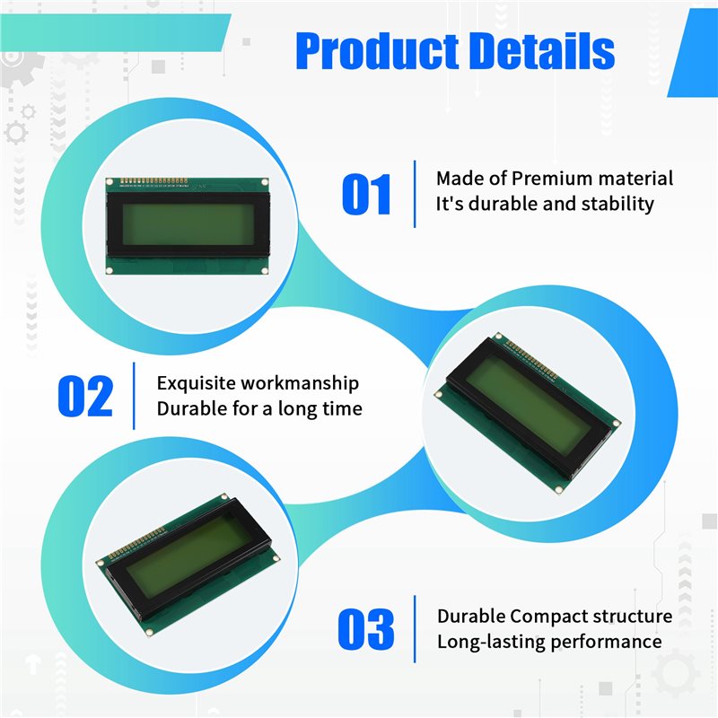 AU61-IIC, интерфейс I2C, LCD20 – обзор и цена Pi Display